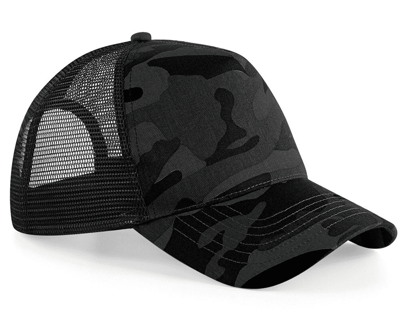 BC694 Camo Snapback Trucker Cap | Design By Creative