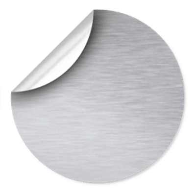 Custom Brushed Aluminium Hat Cap Stickers Design By Creative