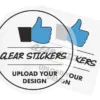 Custom 50mm Clear Stickers Design By Creative