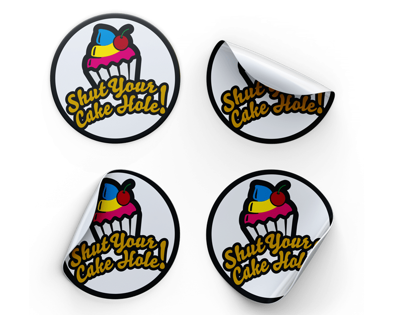 Custom Hat Sticker Sheets 50mm Design By Creative