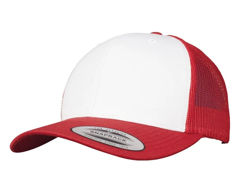 YP129 Retro trucker coloured front | Design By Creative