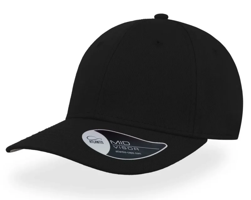 Atlantis PITCHER FLEXIBLE FIT 6 PANEL CAP ADULT in Black