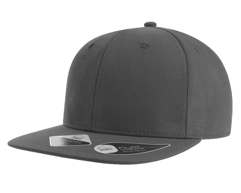 Atlantis James 6 Panel Recycled Cap in Grey