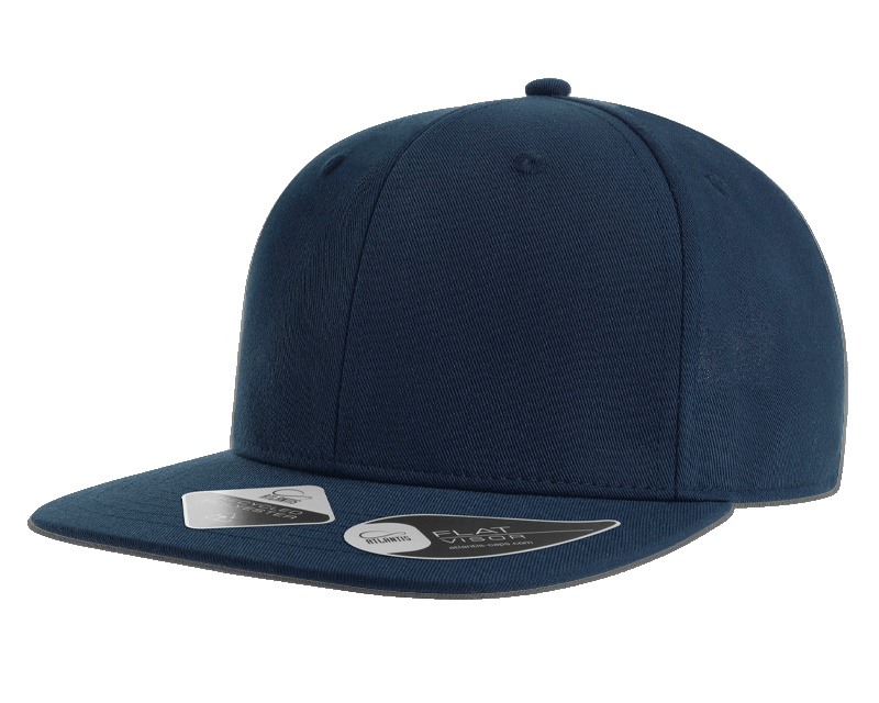 Atlantis James 6 Panel Recycled Cap in Navy