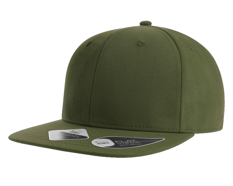 Atlantis James 6 Panel Recycled Cap in Olive