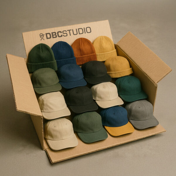 Hat & Beanie Sample Box | Design By Creative